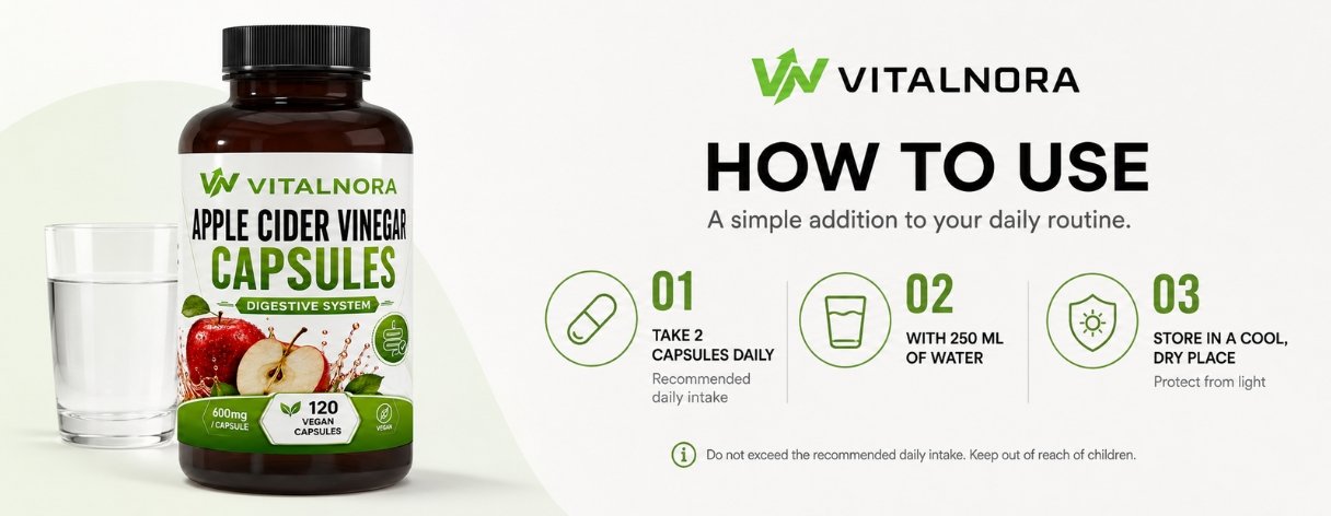 Apple Cider Vinegar Extract Capsules 600mg – 120 Vegan Capsules product information
