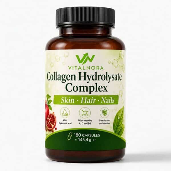 Premium Collagen Hydrolysate PLUS (3000–5000 Da) – 180 Capsules