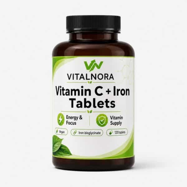 Iron + Vitamin C — 120 Vegan Tablets