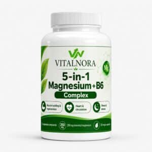 Magnesium 5x Complex + B6 — 120 Vegan Capsules