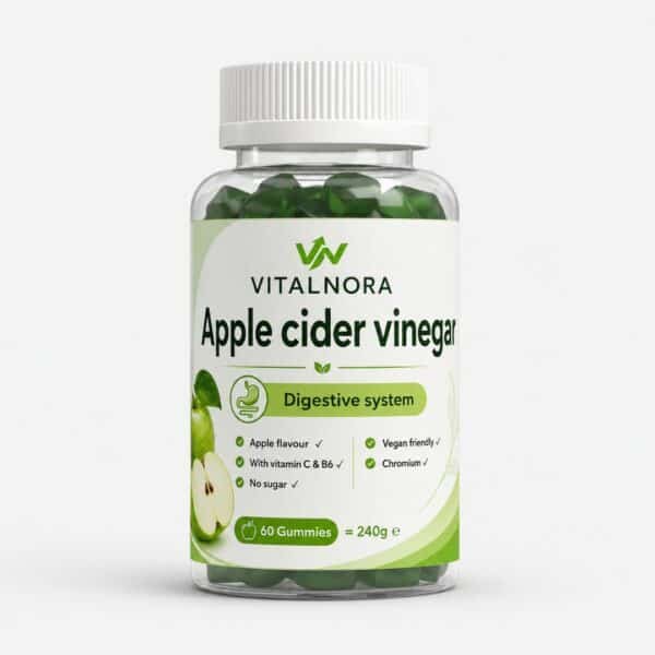 Apple Cider Vinegar + C + B6 + Chromium Gummies – 60 pcs