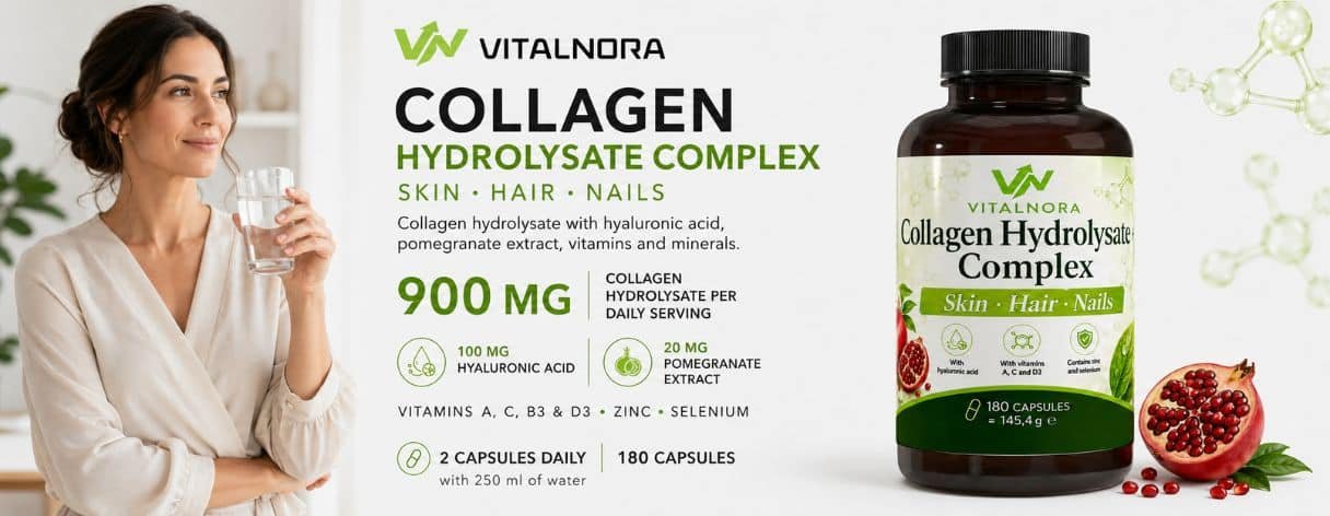 Premium Collagen Hydrolysate PLUS (3000–5000 Da) – 180 Capsules product information