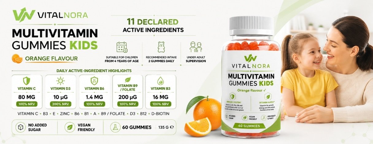 Multivitamin Gummies Kids — Orange — 60 Gummies product information