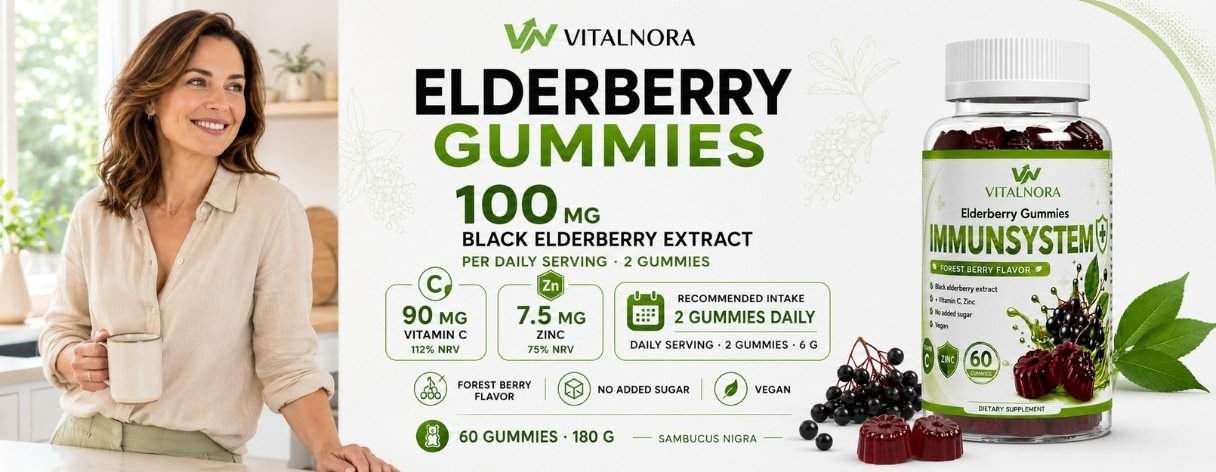 Elderberry + Vitamin C + Zinc Gummies — 60 Gummies product information