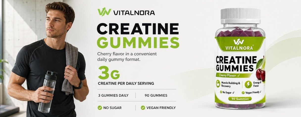 Creatine Gummies Cherry Flavor – 90 Gummies product information