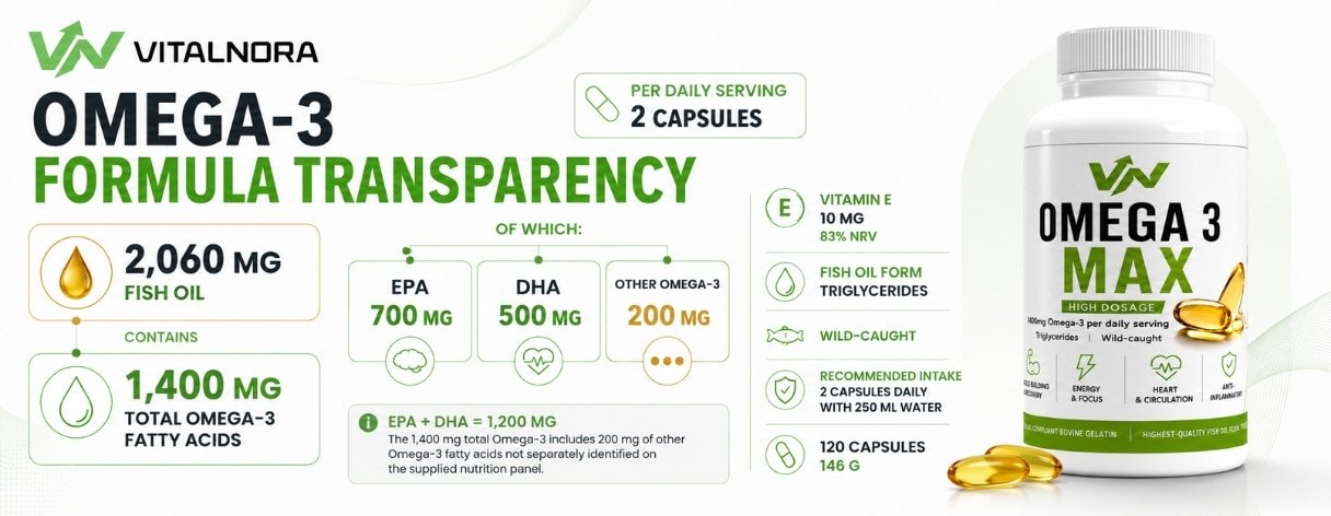 Omega 3 Max 35/25 – 120 Softgels product information