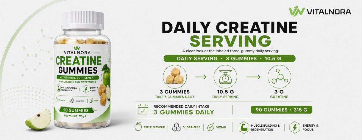 Creatine Gummies – 90 pcs product information
