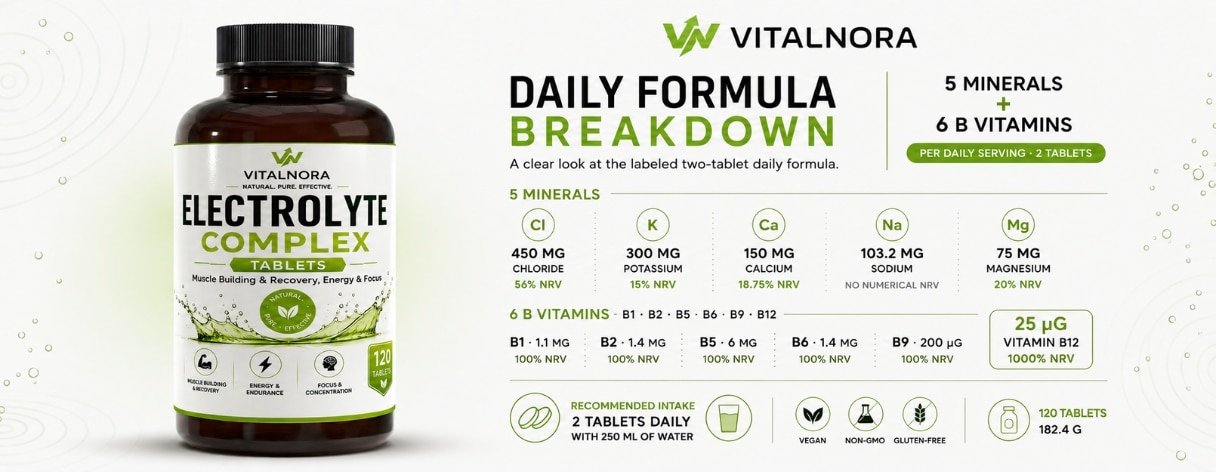 Electrolyte Complex — 120 Vegan Tablets product information