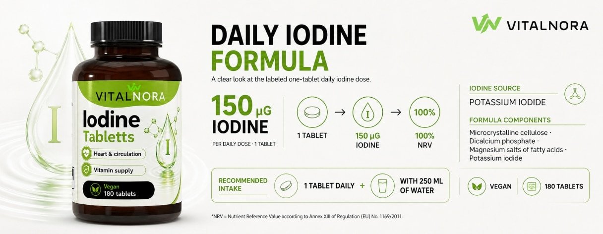 Iodine — 180 Vegan Tablets product information